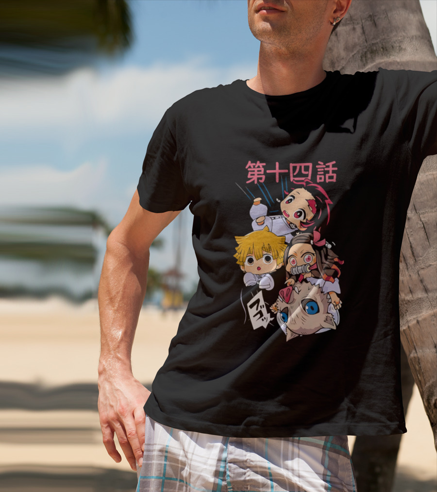 Chibi Anime Characters Playful Expressions T-Shirt