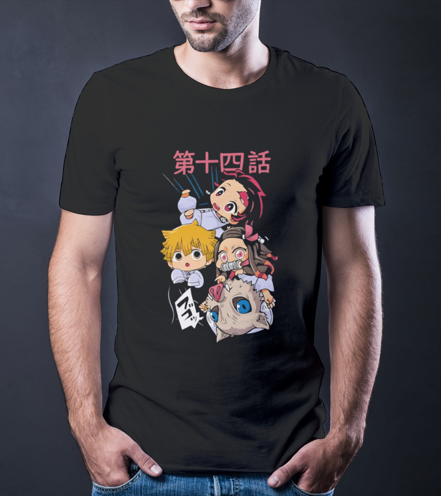 Chibi Anime Characters Playful Expressions T-Shirt
