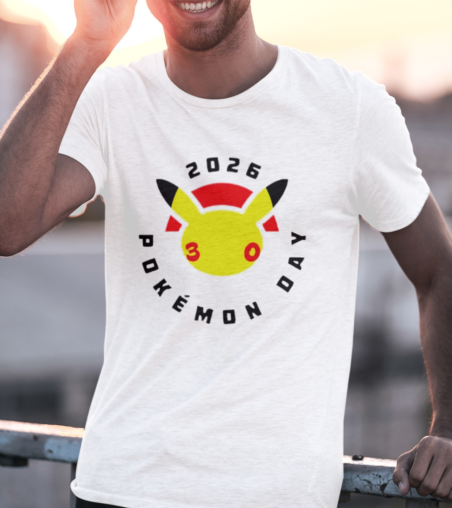 2026 Pokémon Day 30th Anniversary Pikachu T-Shirt