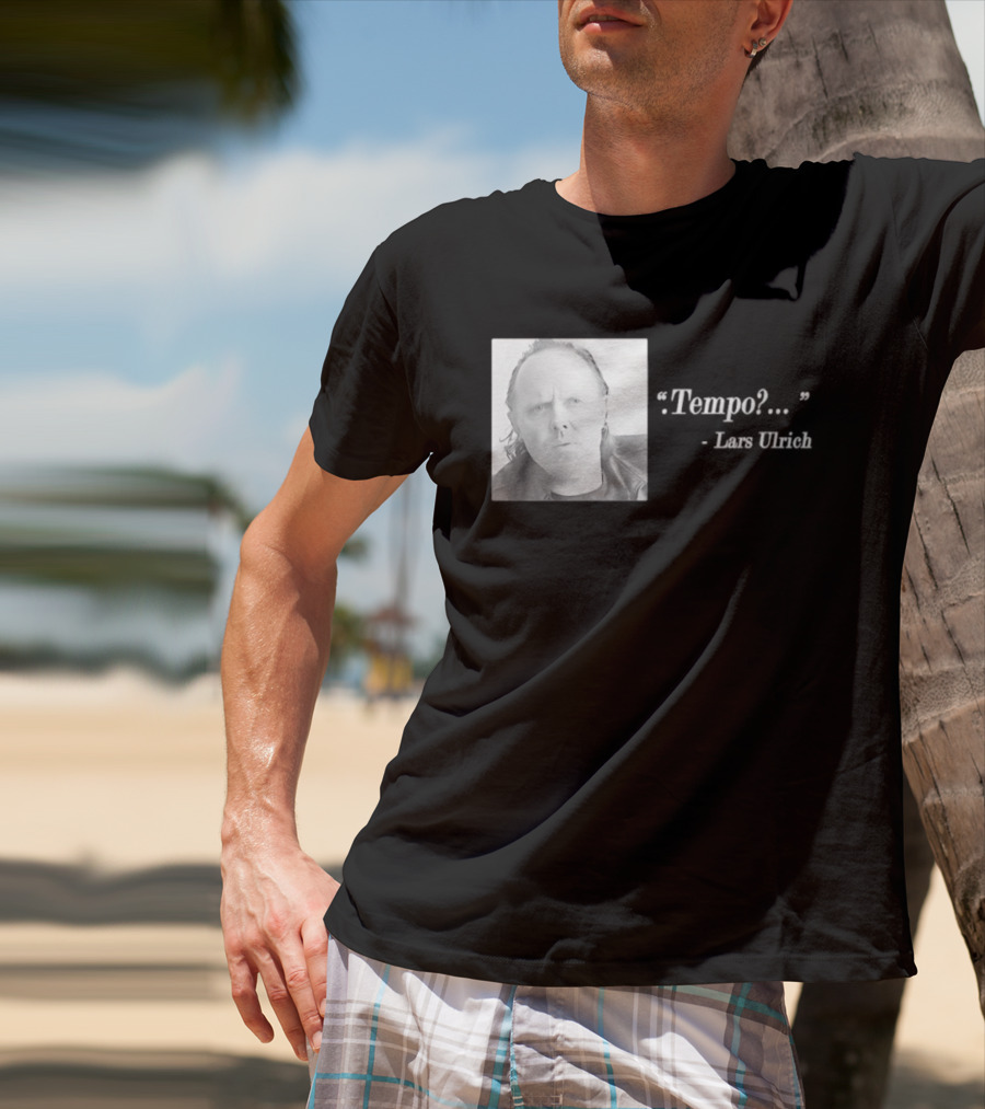 Lars Ulrich Tempo Vintage Style Photo T-Shirt