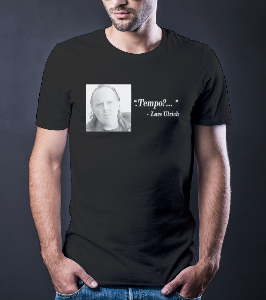 Lars Ulrich Tempo Vintage Style Photo T-Shirt