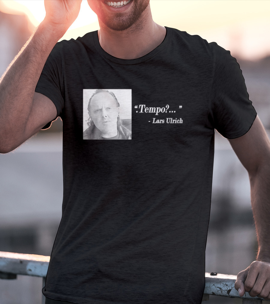 Lars Ulrich Tempo Vintage Style Photo T-Shirt