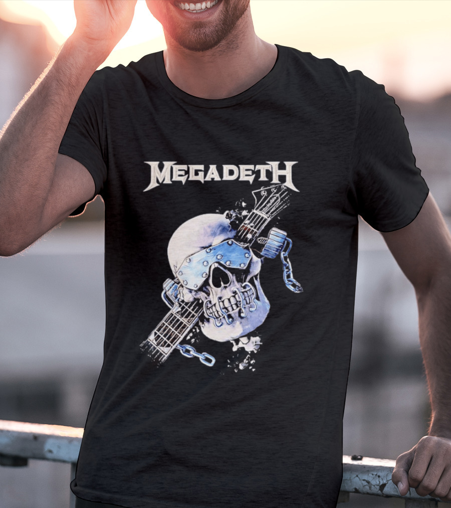 Vic Let There Be Shred Megadeth Canada 2026 Tour Skull Chains Guitar T-Shirt