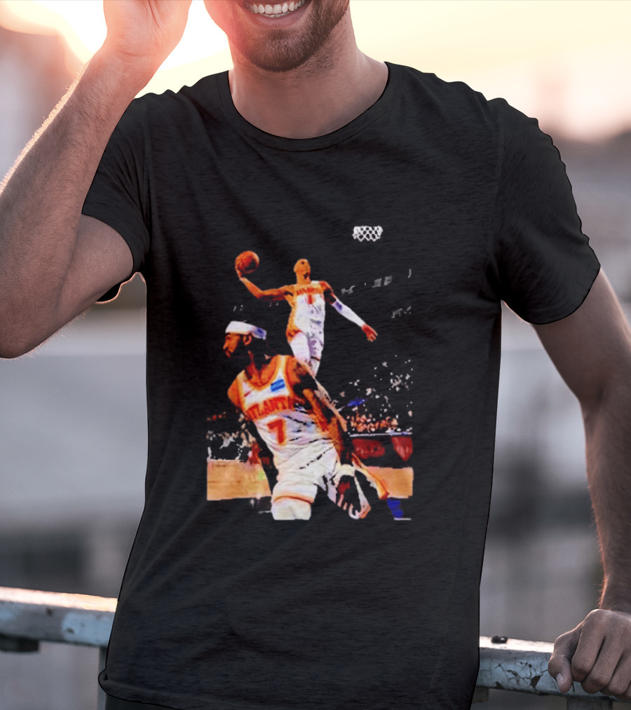 Nickeil Alexander Walker Jalen Johnson Slam Dunk Atlanta Hawks Basketball T-Shirt