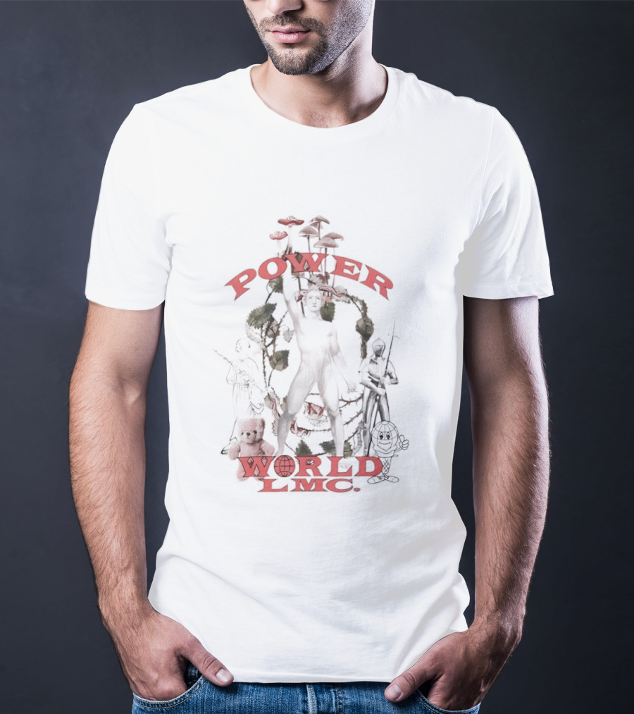 Power World LMC Silhouette With Nature And Teddy Bear T-Shirt