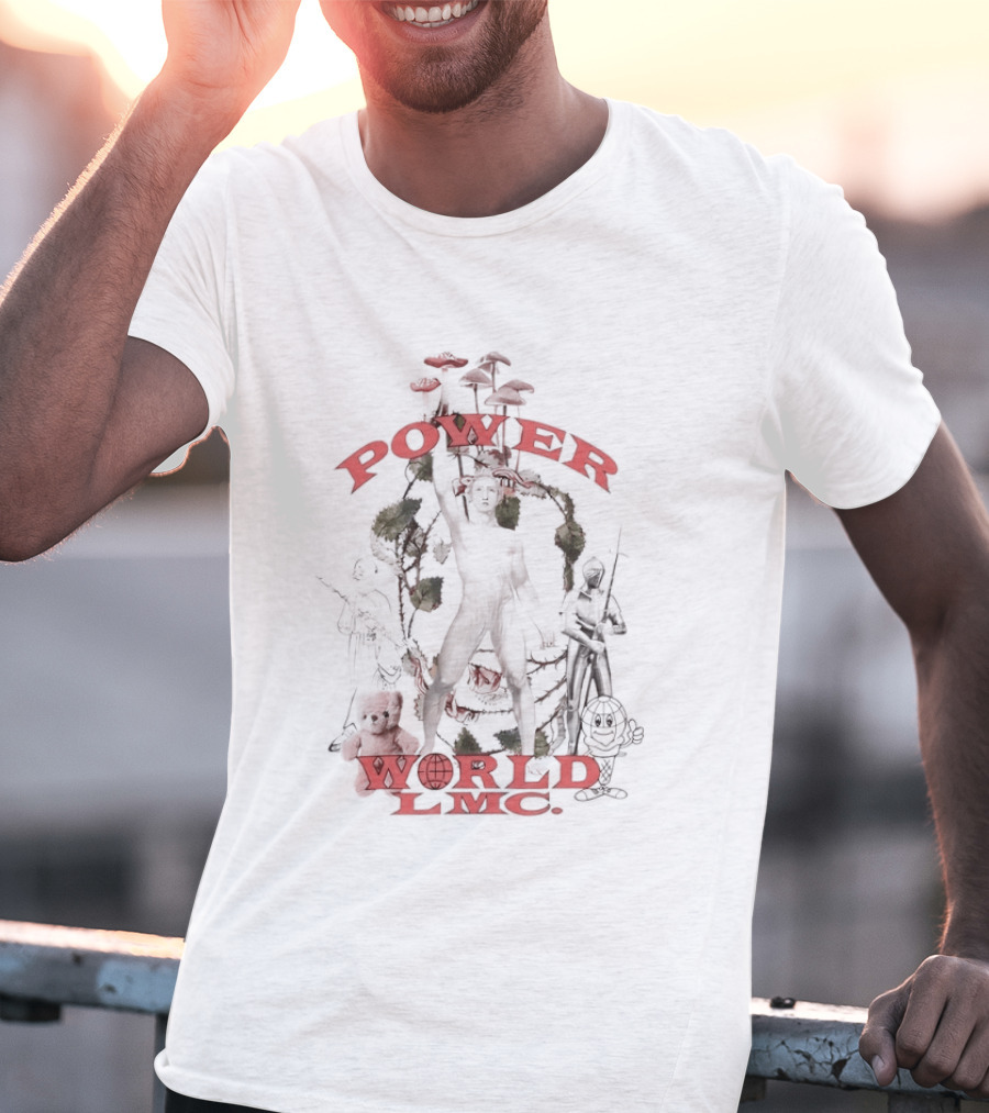Power World LMC Silhouette With Nature And Teddy Bear T-Shirt