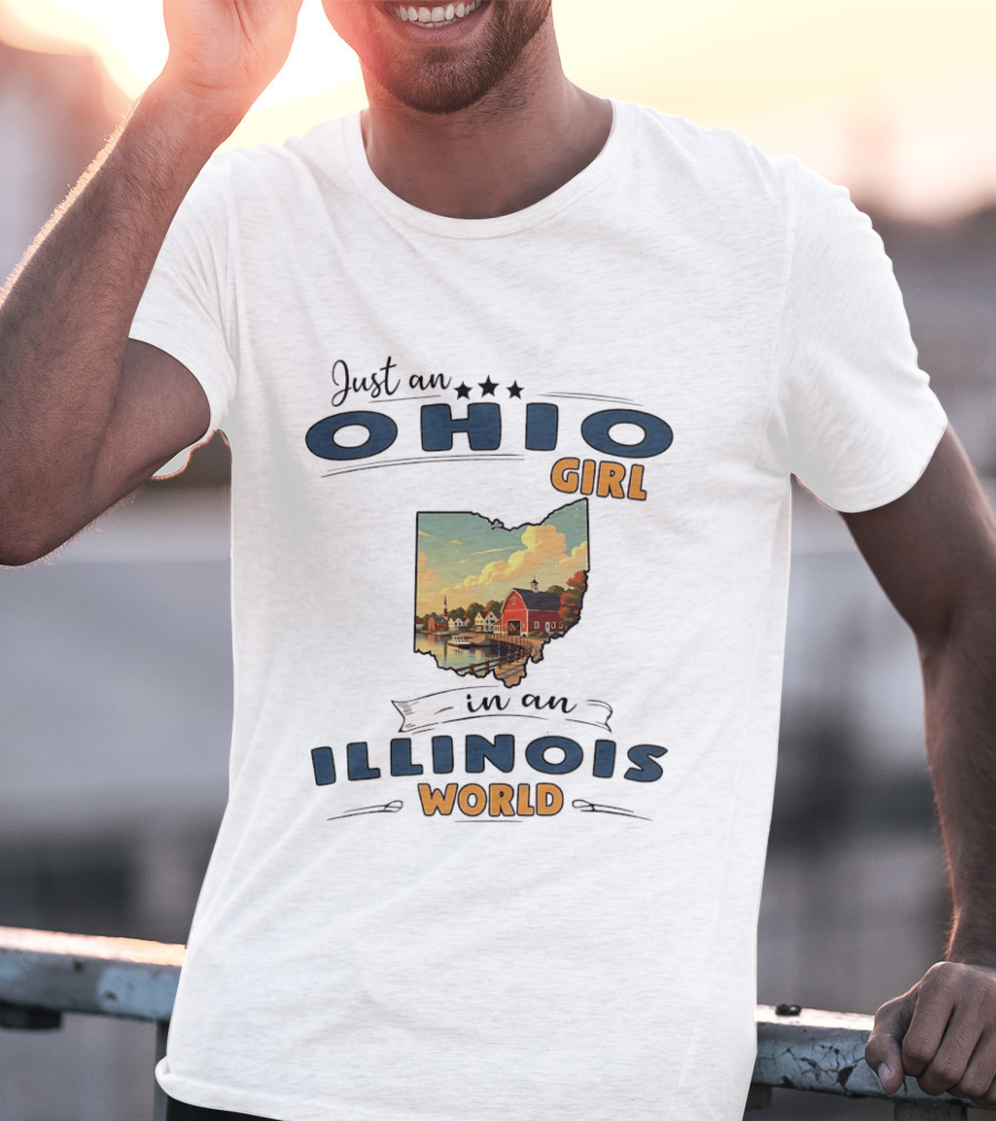 Just An Ohio Girl In An Illinois World Scenic Landscape T-Shirt