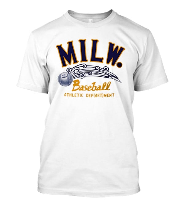 MILW Baseball Athletic Department Vintage Style Sports T-Shirt
