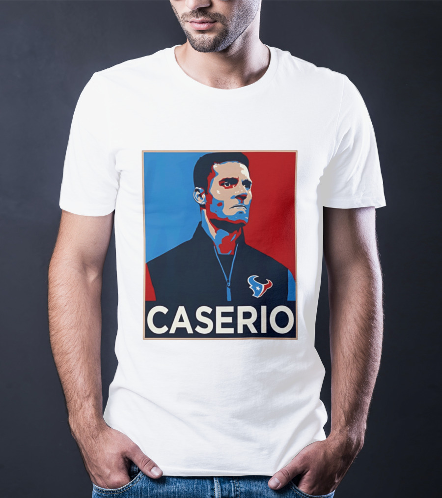 Caserio Houston Texans Bold Red Blue T-Shirt