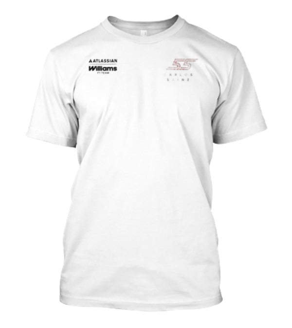 Scuderia Ferrari Style Carlos Sainz Signature Number 55 T-Shirt