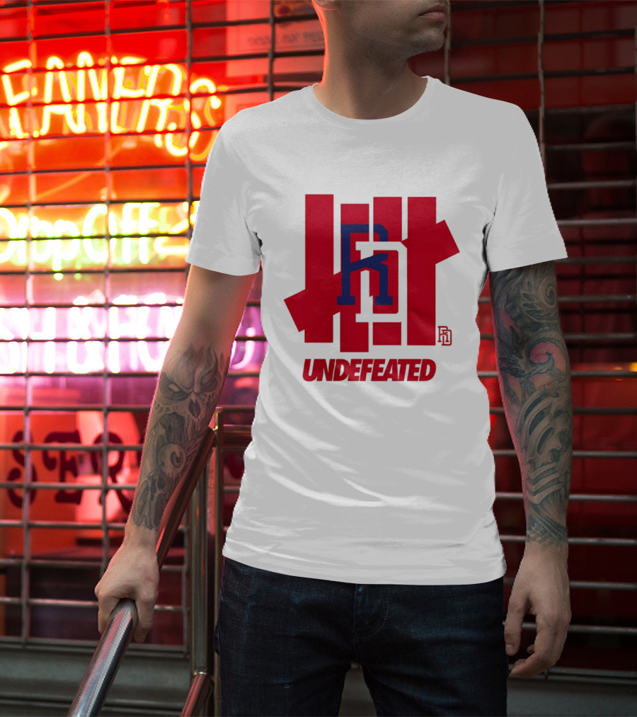 Dominican Republic Baseball RD Undefeated Red Blue T-Shirt