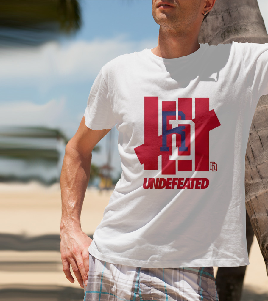 Dominican Republic Baseball RD Undefeated Red Blue T-Shirt