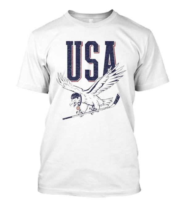USA Eagle Hockey Stick T-Shirt