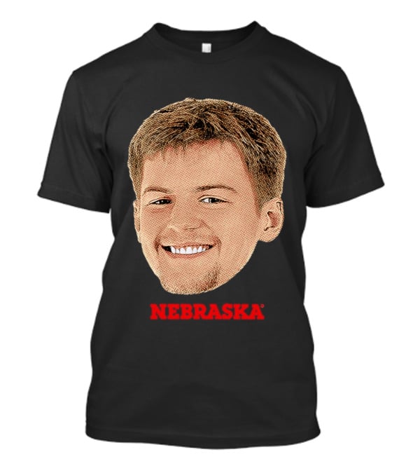 Will Cooper Nebraska Cornhuskers Big Head Image T-Shirt