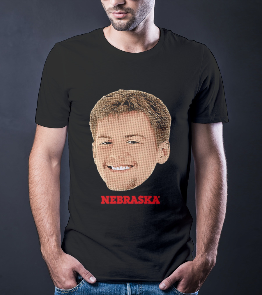 Will Cooper Nebraska Cornhuskers Big Head Image T-Shirt