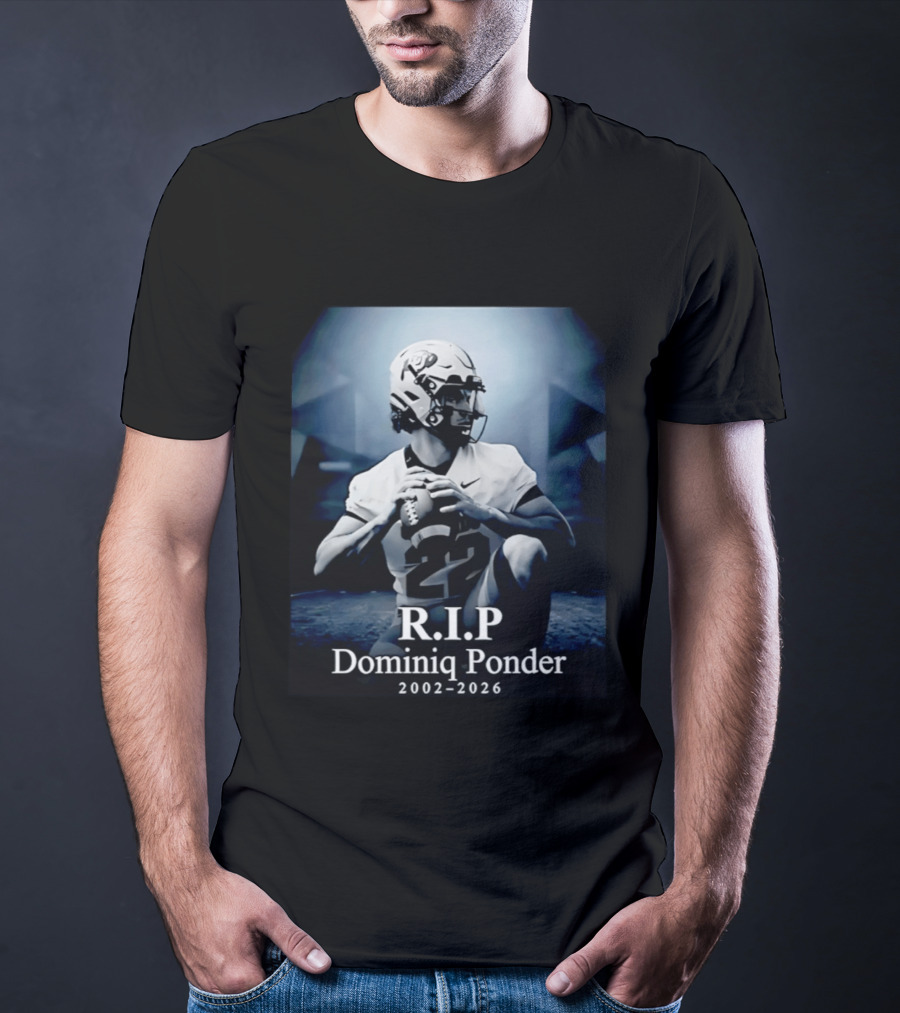 RIP Dominiq Ponder 2002 2026 Football T-Shirt