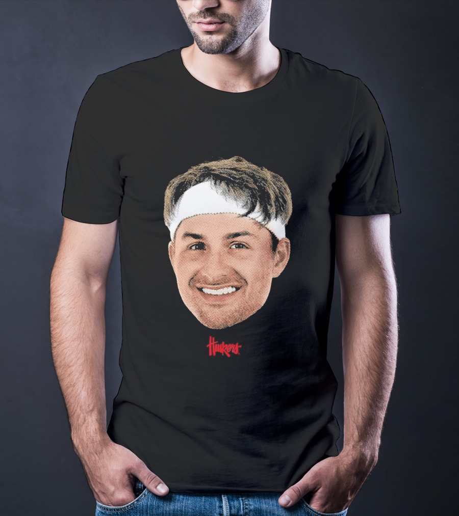 Samuel Hoiberg Nebraska Cornhuskers Big Head Unisex Basketball Fan T-Shirt