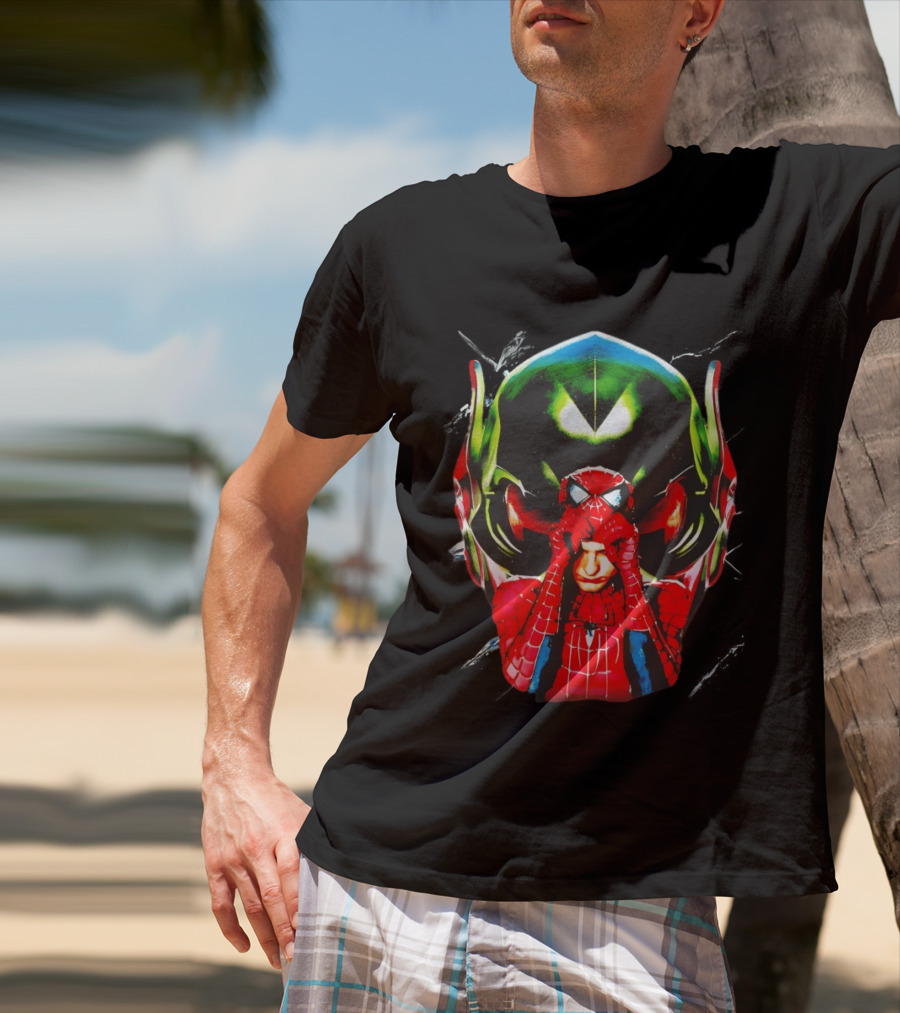 Spiderman Green Goblin Mask T-Shirt
