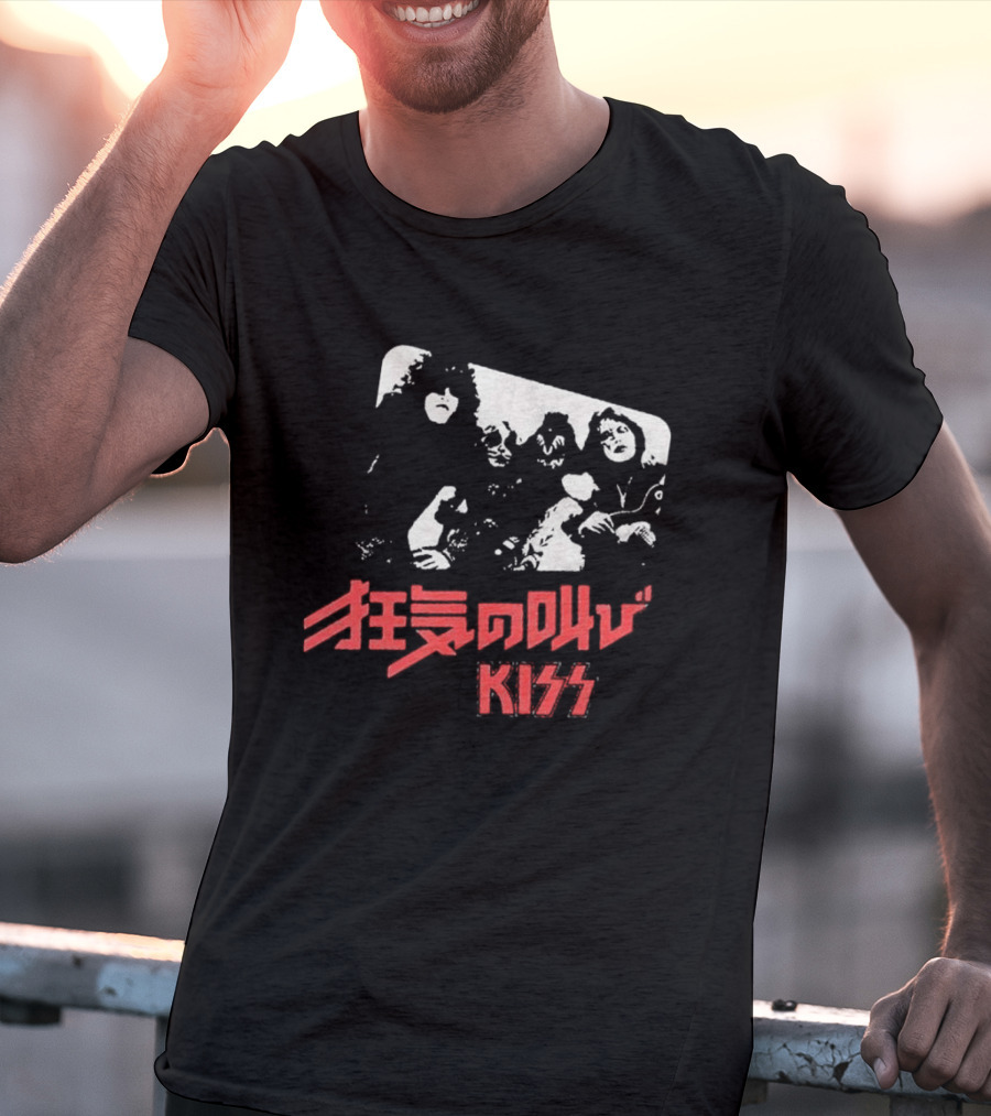 Kiss Shout It Out Loud Japan Cover Band Members T-Shirt