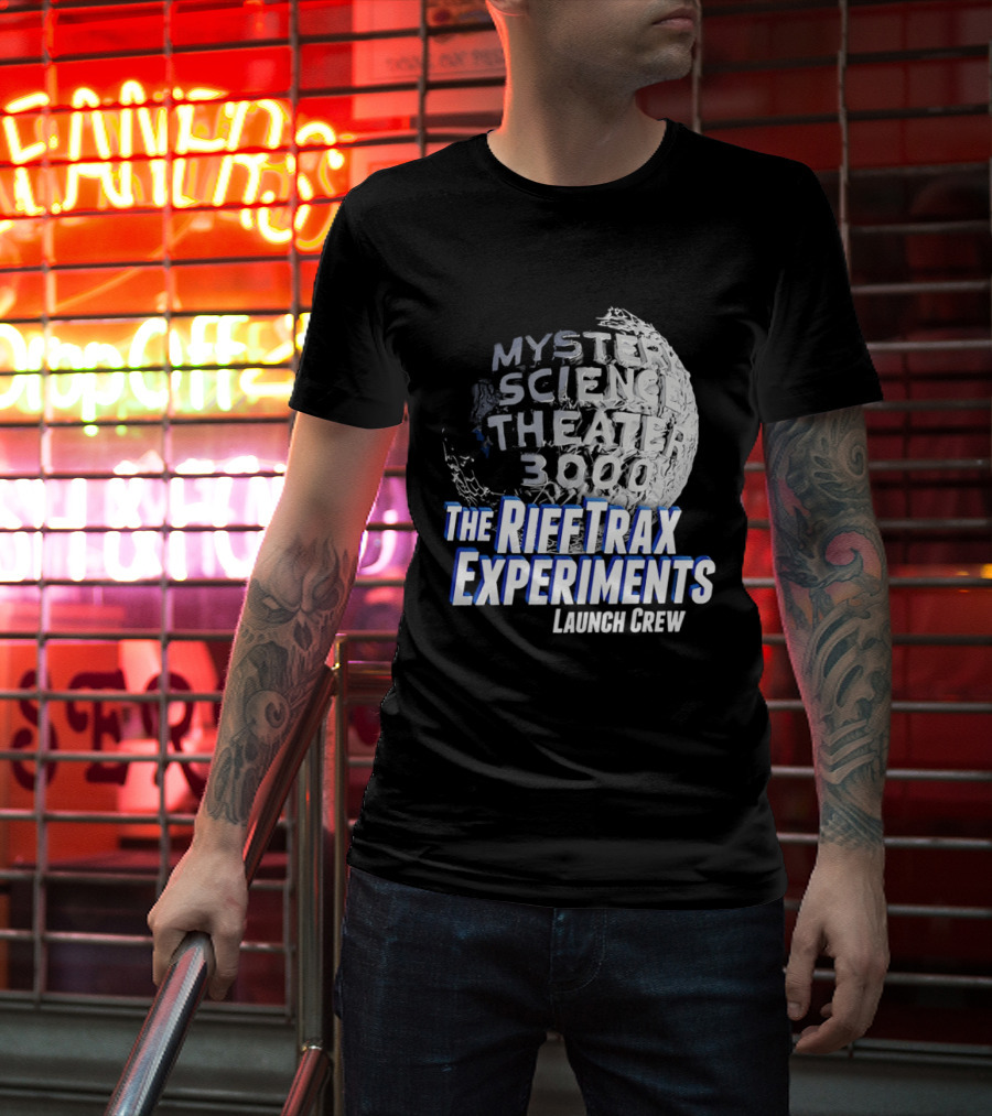 Mystery Science Theater 3000 The Rifftrax Experiments Launch Crew T-Shirt