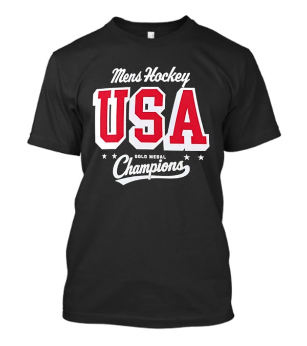 USA Mens Hockey Gold Medal Champions 2026 Winter Olympics T-Shirt