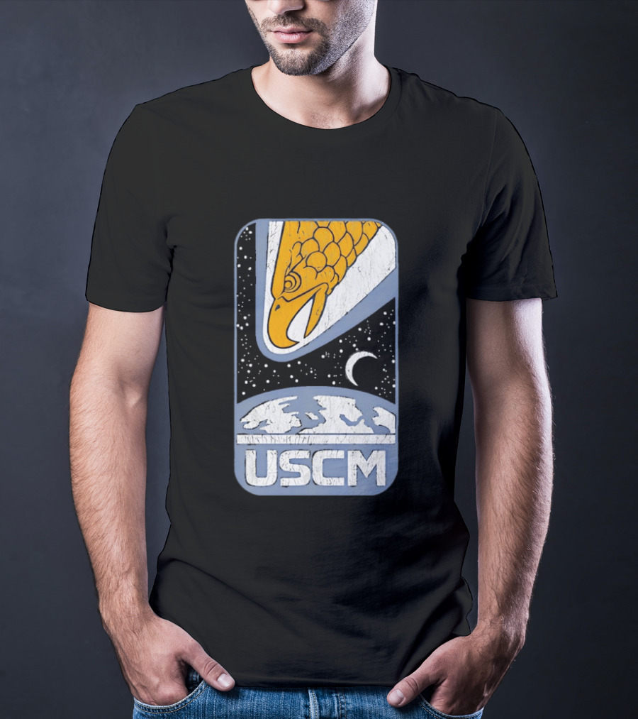 USCM Screaming Eagle Lunar Night Sky T-Shirt