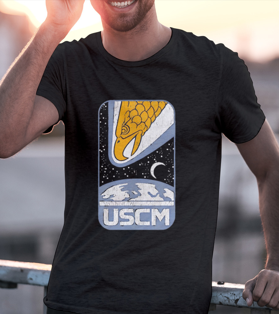 USCM Screaming Eagle Lunar Night Sky T-Shirt