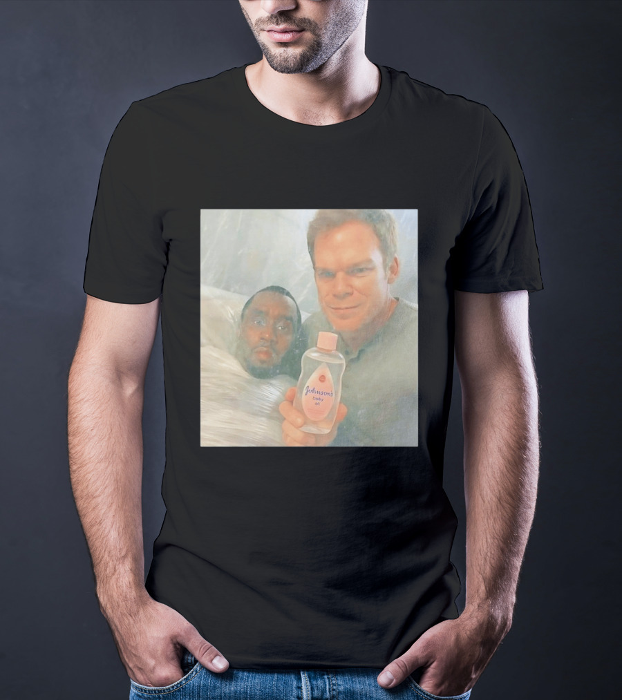 Dexter's Baby Oil With Diddy Wrapped In Plastic T-Shirt