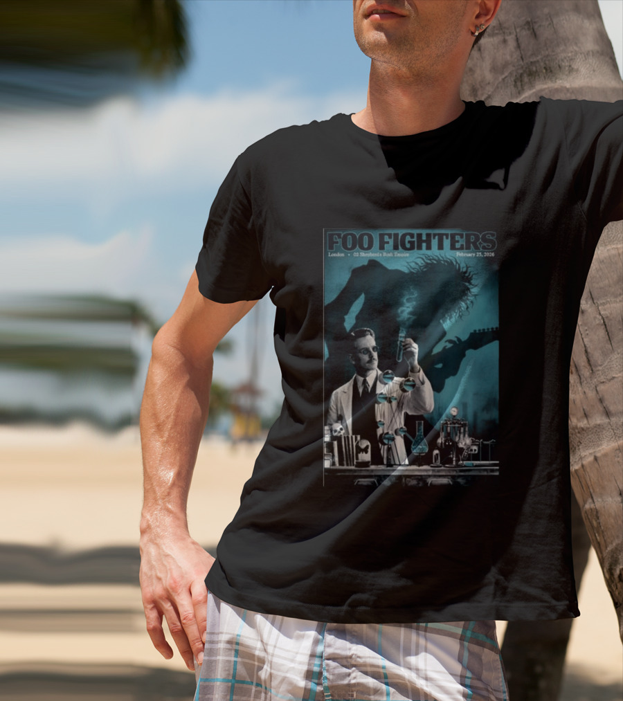Foo Fighters London O2 Shepherds Bush Empire February 25 2026 T-Shirt