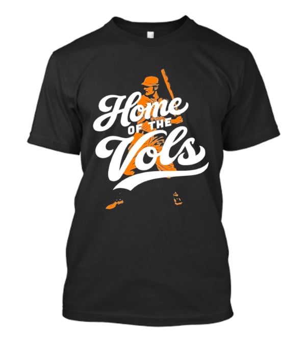 Home Of The Vols Tennessee Baseball Player T-Shirt