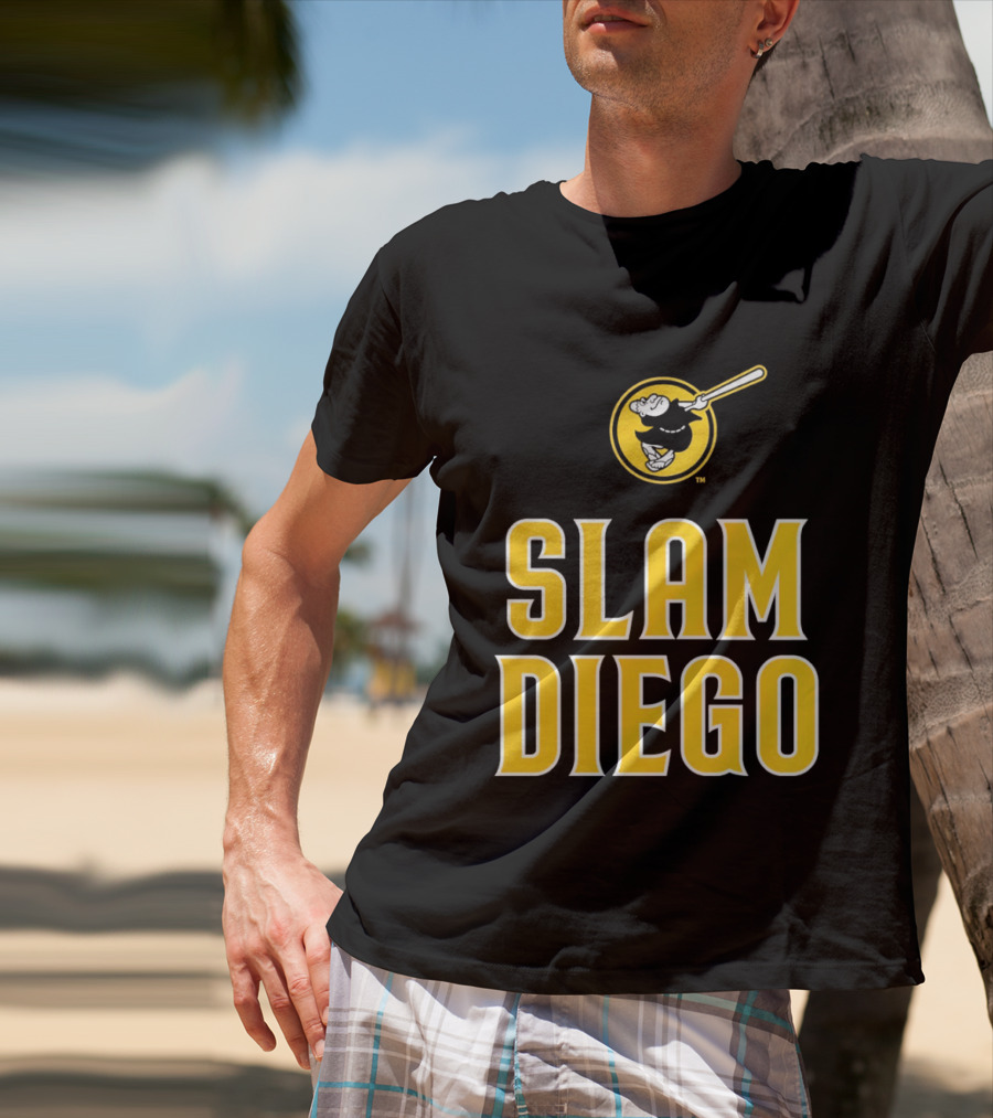 San Diego Padres Slam Diego Baseball Bat T-Shirt