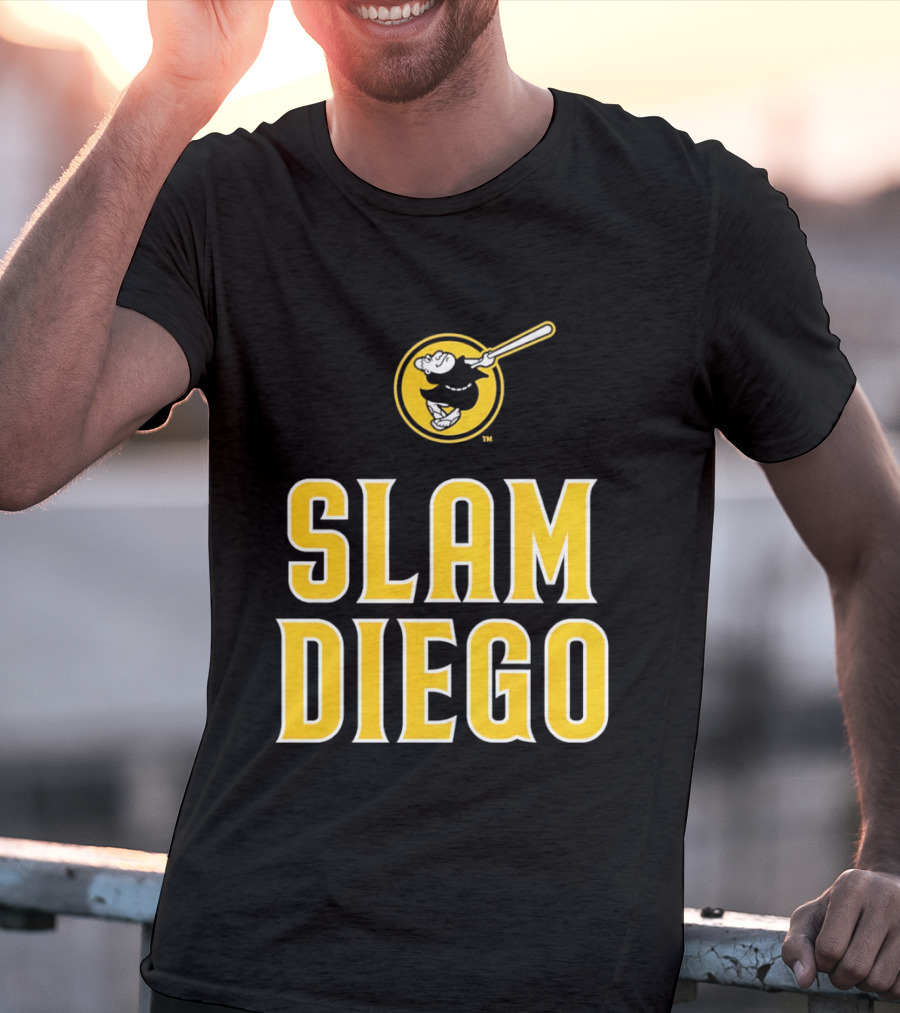 San Diego Padres Slam Diego Baseball Bat T-Shirt