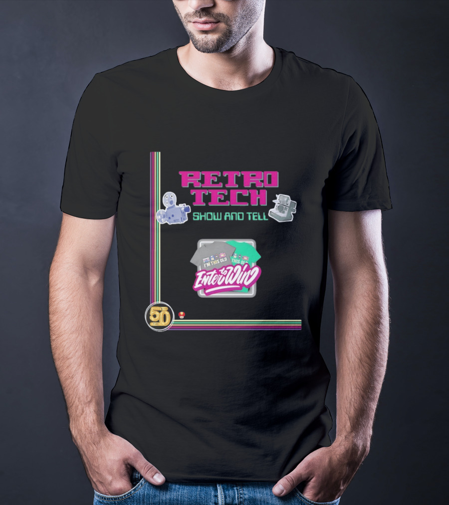 Retro Tech Enter To Win 50 Years I'm This Old T-Shirt
