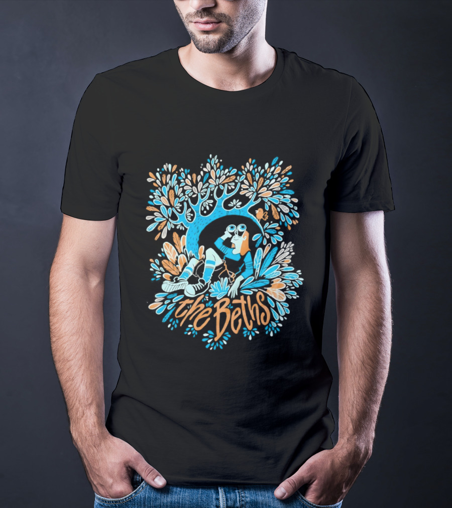 The Beths Bird Er Tree And Binoculars Scene T-Shirt