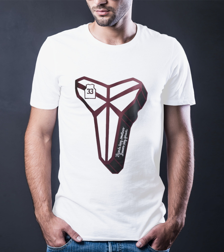 Kobe Bryant Friends Hang Sometimes Banners Hang Forever Number 33 T-Shirt