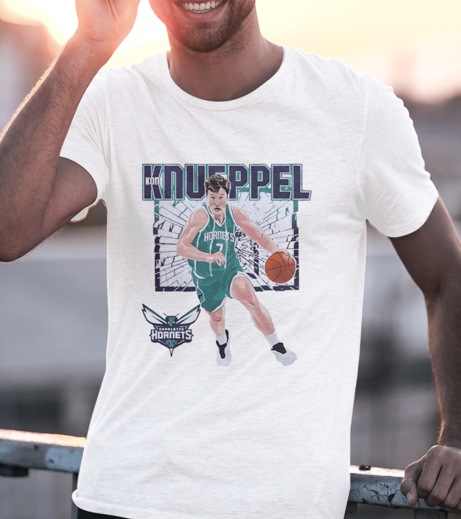 Kon Knueppel Charlotte Hornets Basketball NBA Player T-Shirt