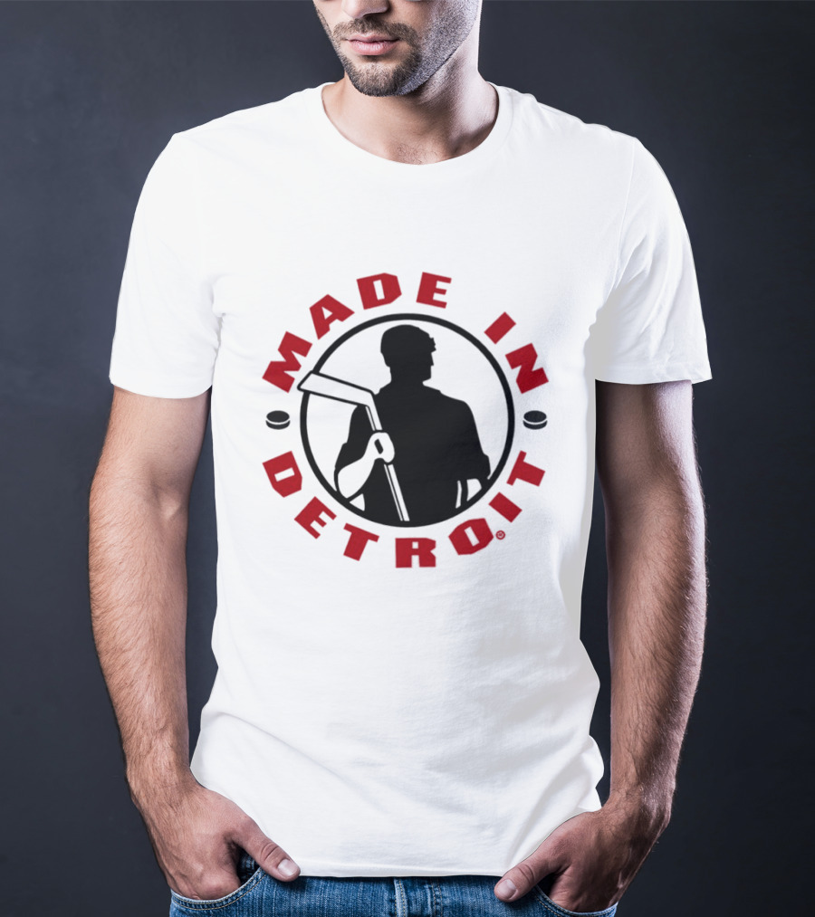 Made In Detroit Red Wings Hockey T-Shirt