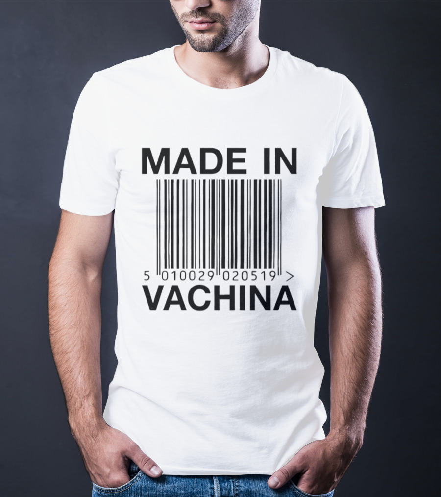 Made In Vachina Barcode 5010029 020519 T-Shirt