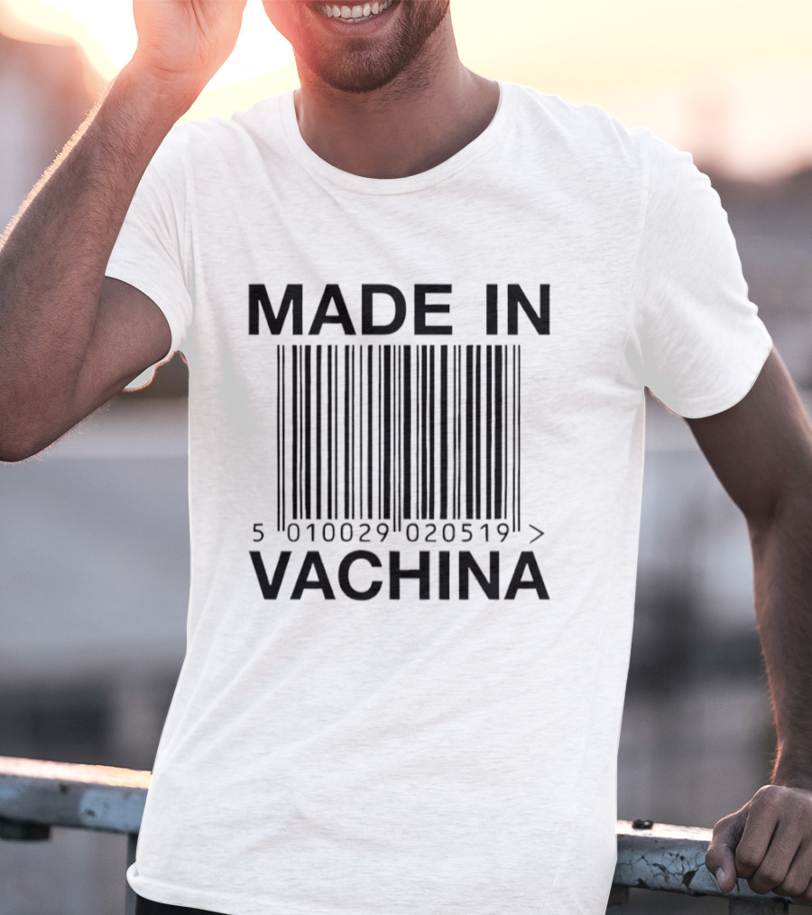 Made In Vachina Barcode 5010029 020519 T-Shirt