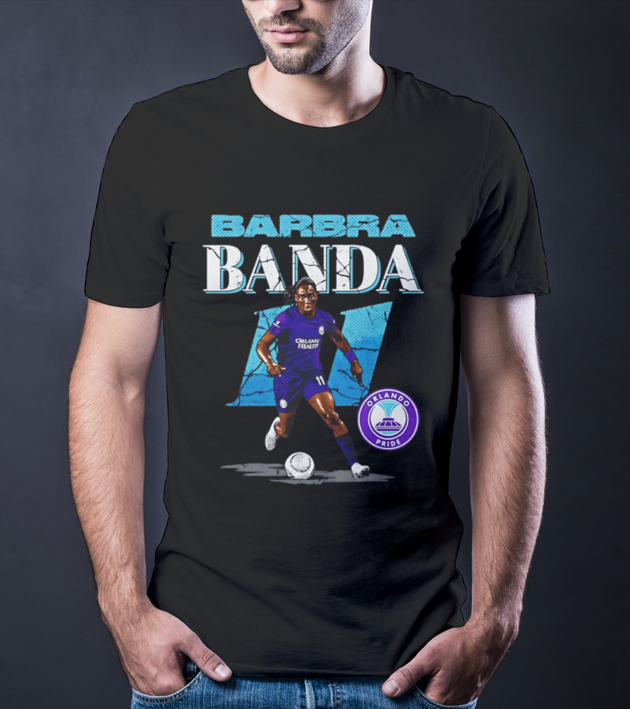 Barbra Banda Orlando Pride Number 11 Cracked T-Shirt