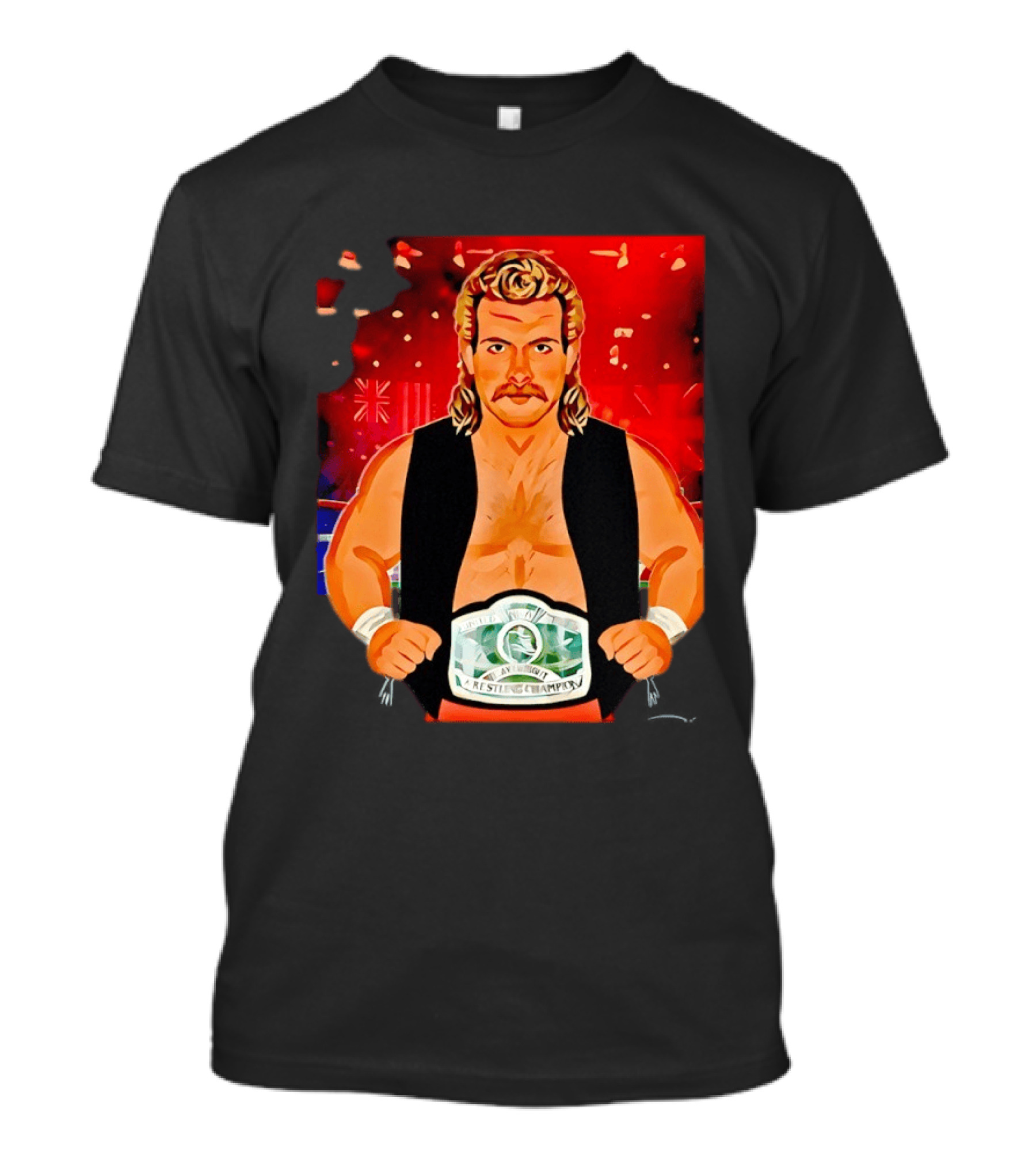 Magnum TA Wrestling Champion Belt T-Shirt