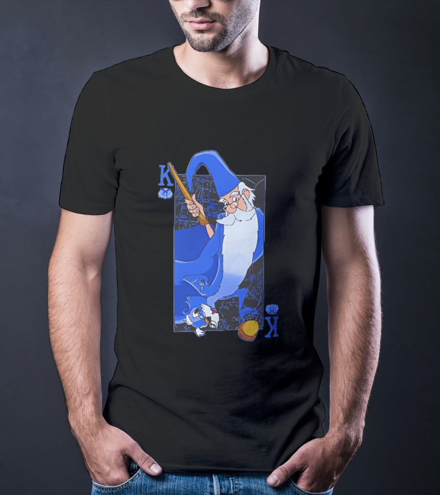 Merlin The Sword In The Stone Higitus Figitus King Card T-Shirt