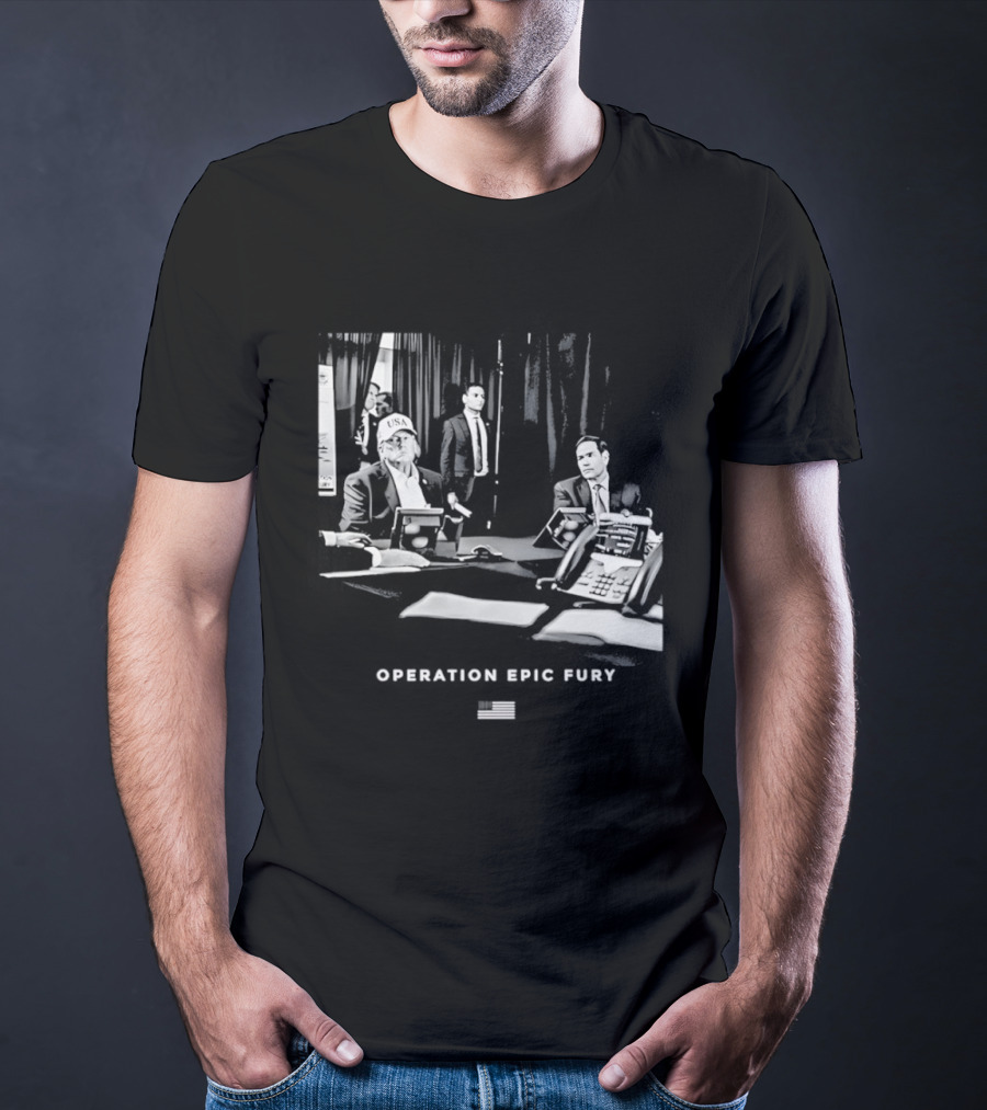 Operation Epic Fury MaraLago Florida War Room Strategy Session T-Shirt