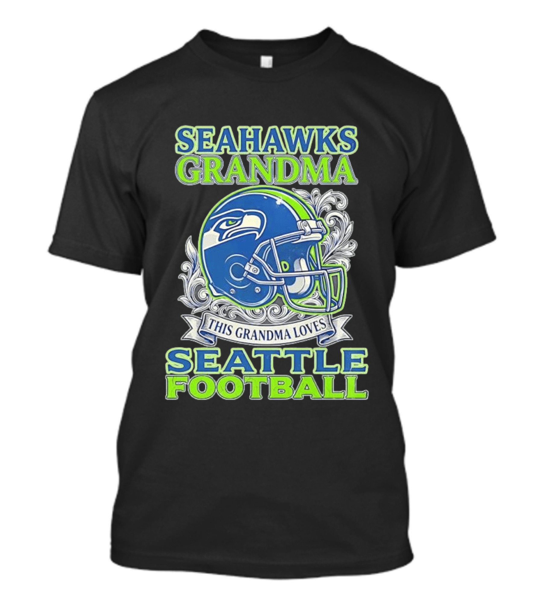 Seahawks Grandma Loves Seattle Football Helmet Seahawks Grandma T-Shirt