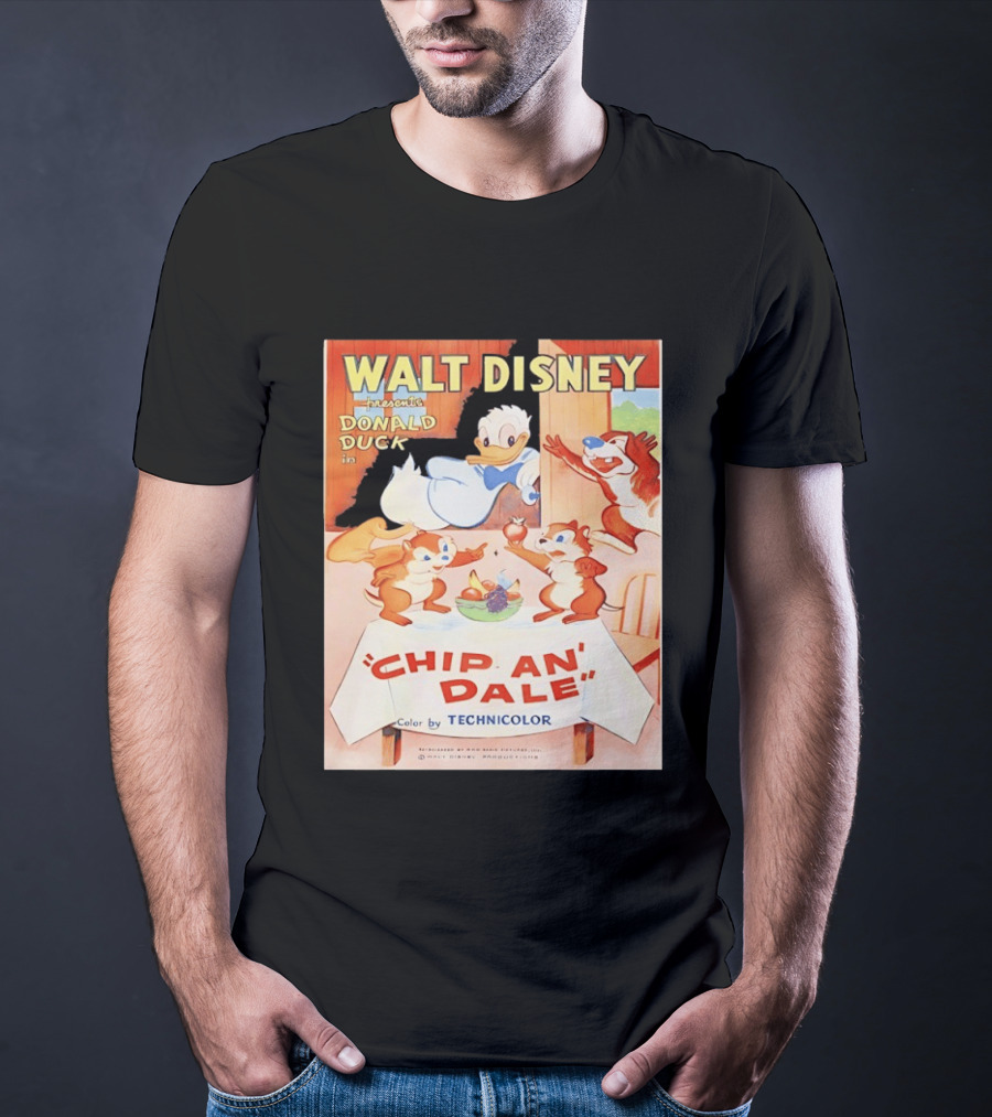 Walt Disney Presents Donald Duck In Chip An Dale Color By Technicolor T-Shirt