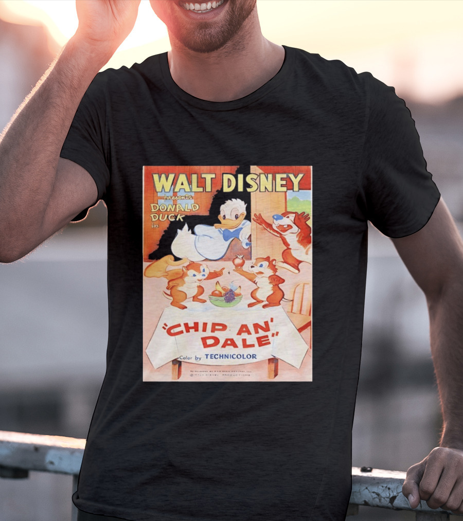 Walt Disney Presents Donald Duck In Chip An Dale Color By Technicolor T-Shirt