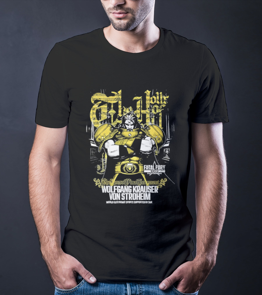 Fatal Fury Wolfgang Krauser Von Stroheim Gold Armor T-Shirt