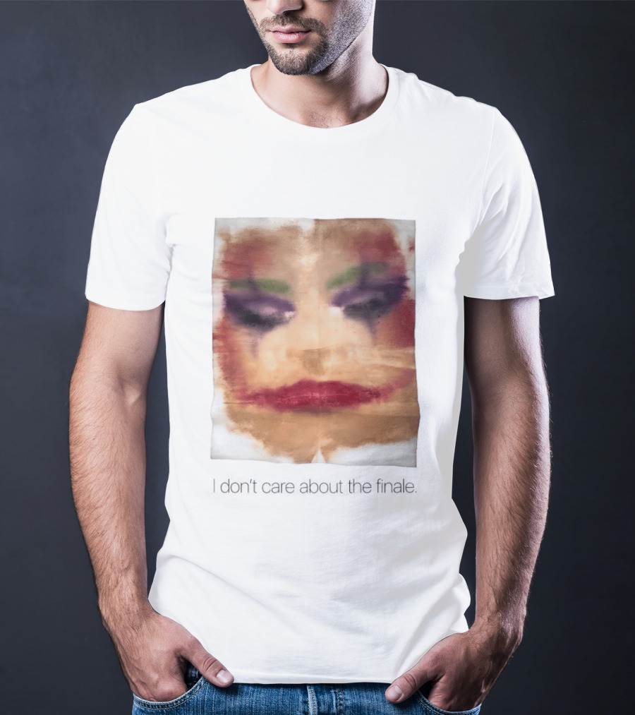Joker I Don't Care About The Finale Abstract Face T-Shirt