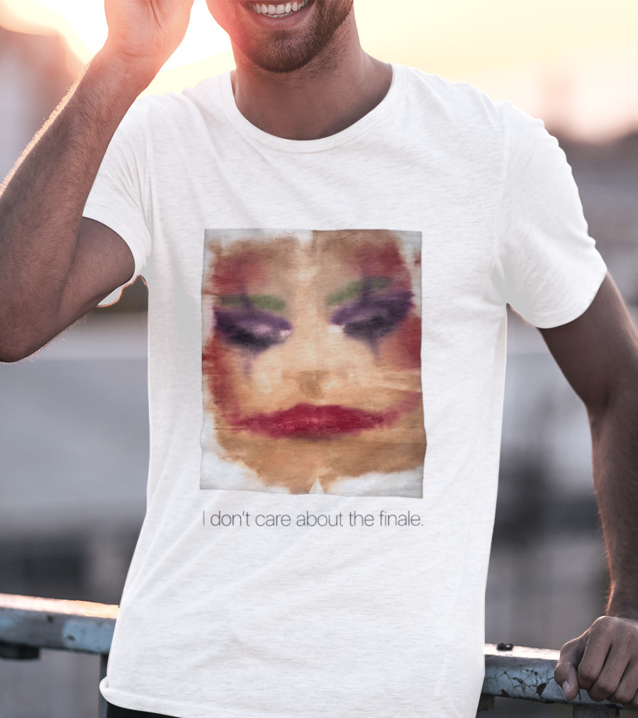 Joker I Don't Care About The Finale Abstract Face T-Shirt