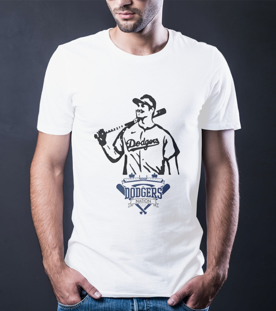 Dodgers Nation Baseball Player Los Angeles T-Shirt